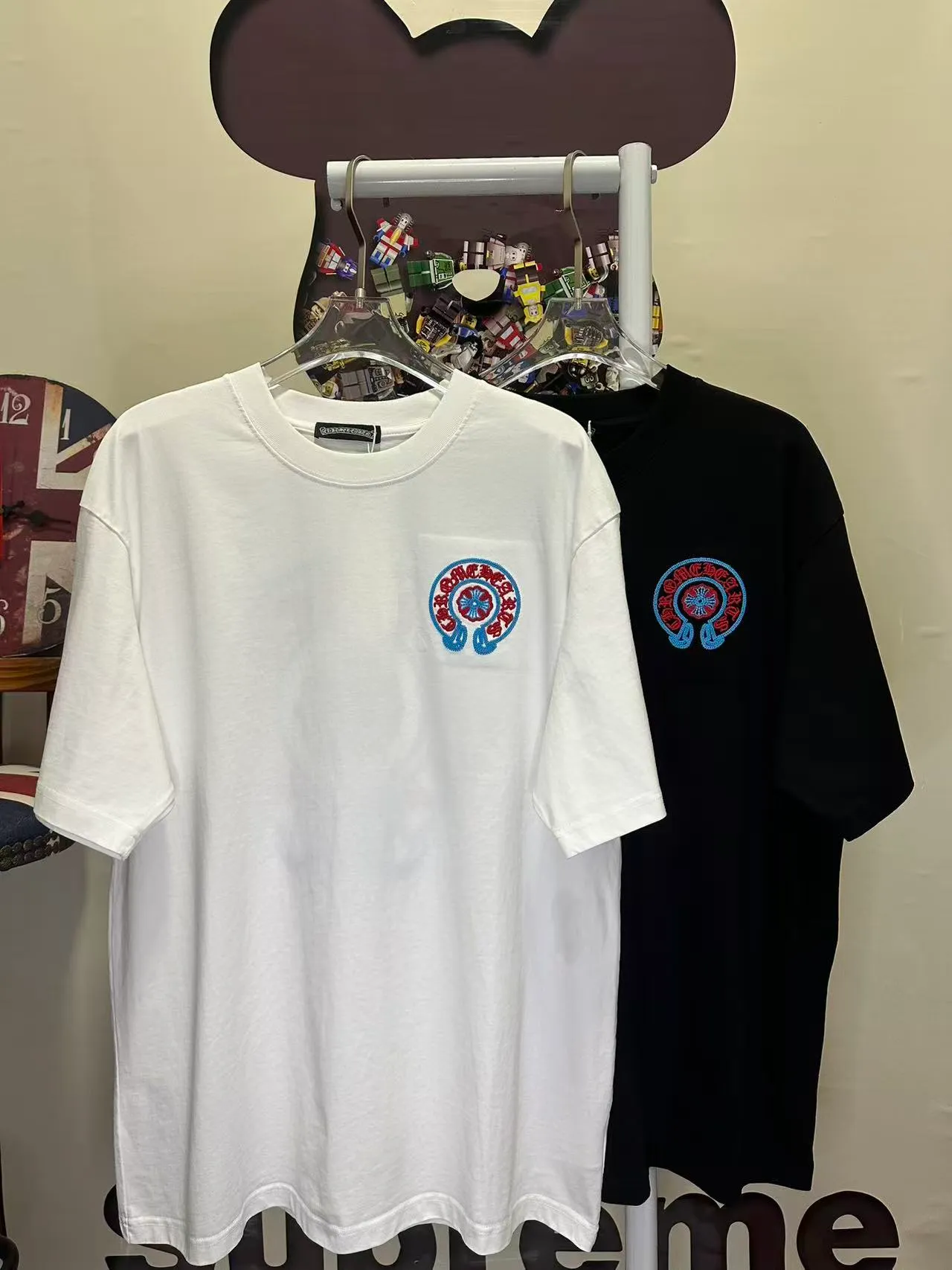 Come Hearts 3D ， Classic Logo ， 。 ： 🪡 ➕ ：Black White SIZE：S-XXL